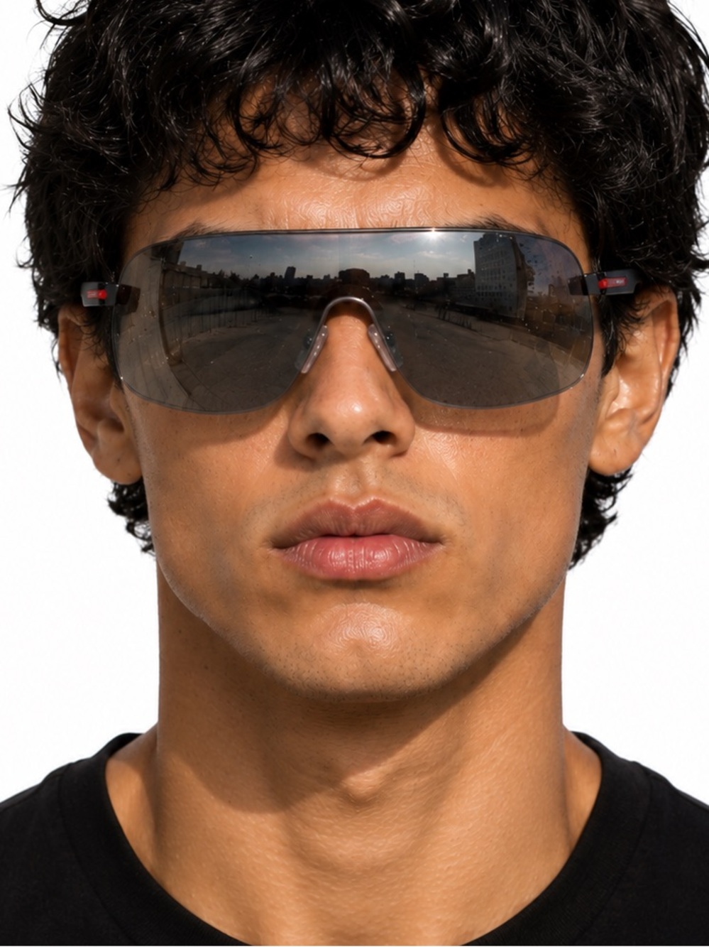 Prada Linea Rossa SPS 53VS Shield Sunglasses TWW/2B0 NIB Authentic Luxottica